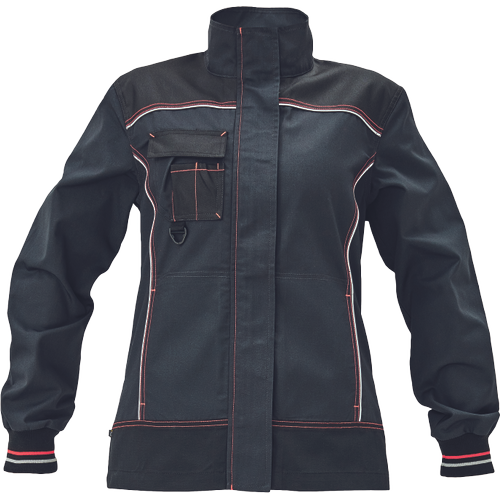 Dámská pracovní bunda KNOXFIELD LADY - antracit / červená,