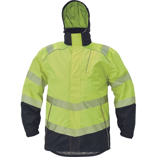 Pracovní reflexní bunda KNOXFIELD PROFI HV - žlutá / hv žlutá / černá,