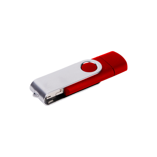 Klasický USB flash disk TWISTO OTG - duální Type-C 3v1 červená Klasický USB flash disk TWISTO OTG - duální Type-C 3v1 červená