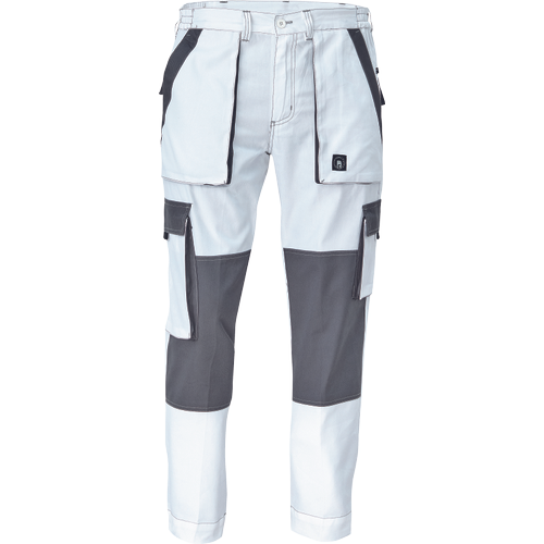 Pracovní kalhoty MAX SUMMER - bílá / šedá,