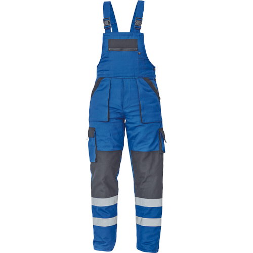 Pracovní reflexní kalhoty s laclem MAX WINTER RFLX - modrá / černá,