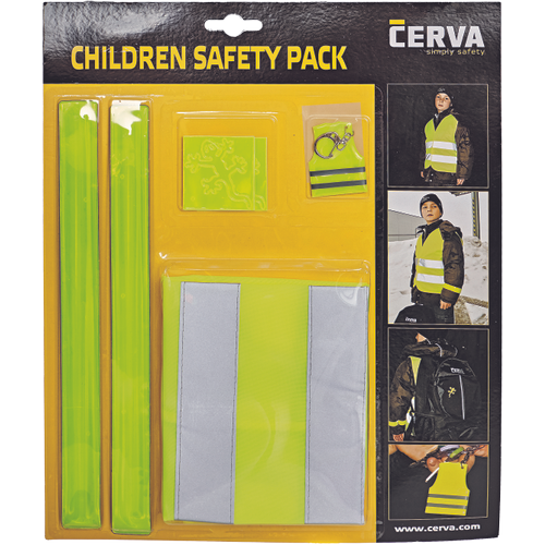 Reflexní sada pro děti NARDA HV - žlutá / hv žlutá, d.140