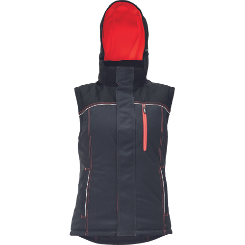 Dámská pracovní vesta KNOXFIELD LADY - antracit / červená,