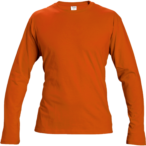 Pánské tričko s dlouhým rukávem CAMBON - oranžová,