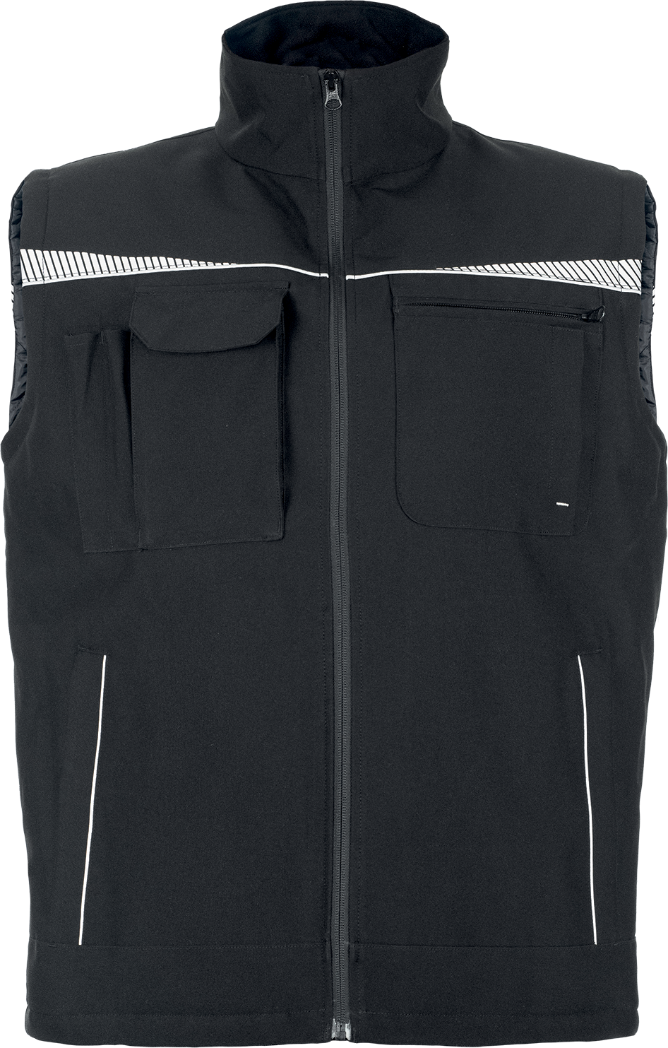 Zateplená pracovní vesta EMERTON STR - černá,