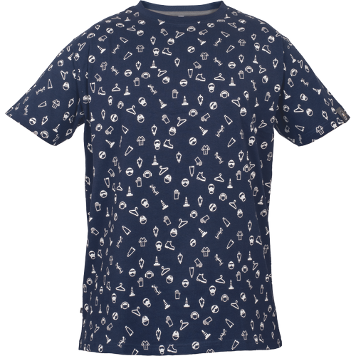 Pánské tričko s krátkým rukávem SALI - modrá / bílá, XS