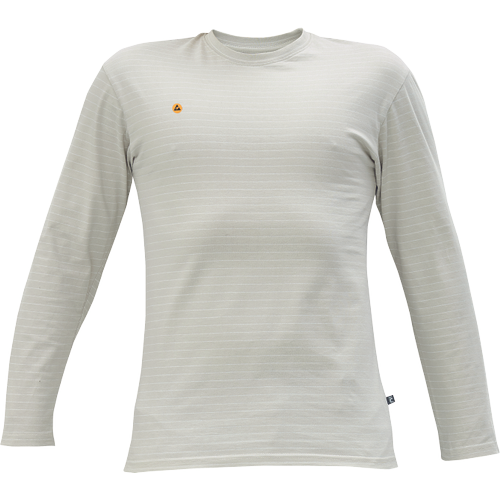 Pracovní tričko s dlouhým rukávem NOYO ESD LS tričko - šedá,