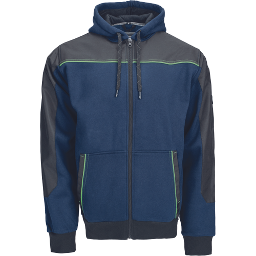 Pánská mikina na zip s kapucí CREMORNE - navy,