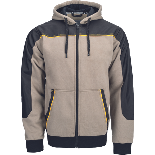 Pánská mikina na zip s kapucí CREMORNE - sv.olivová,