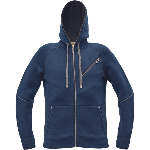 Pánská mikina na zip s kapucí NEURUM - navy,