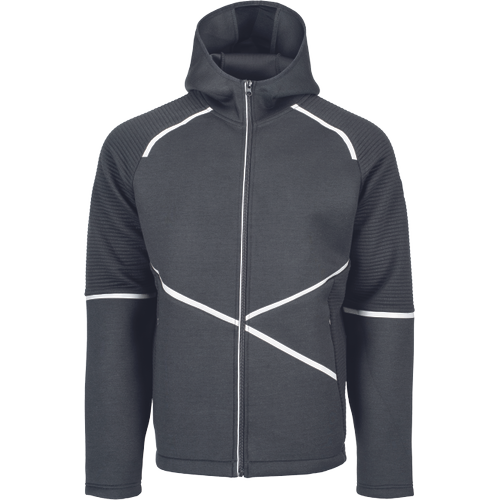 Pánská mikina na zip s kapucí L-SURE CRAIG - černá,