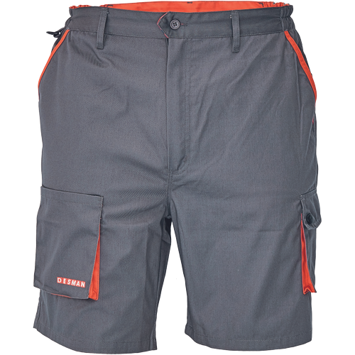 Pracovní kraťasy DESMAN - oranžová / šedá,