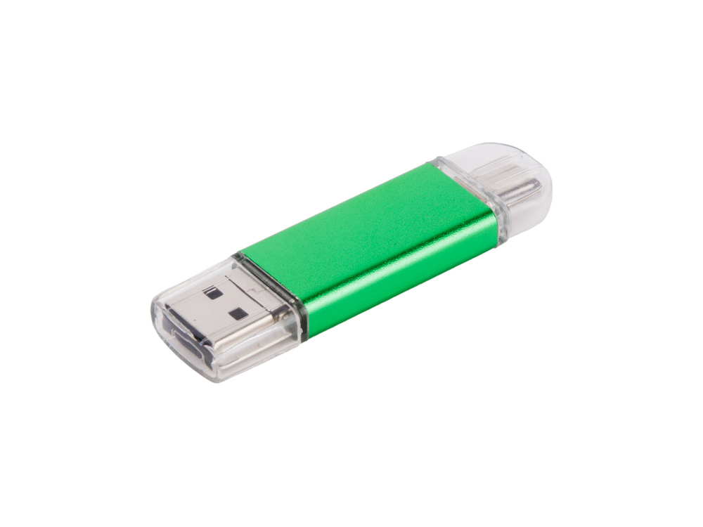 Klasický USB flash disk LAPINE OTG - duální Type-C 3v1 zelená Klasický USB flash disk LAPINE OTG - duální Type-C 3v1 zelená