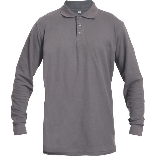 Pánská polokošile s dlouhým rukávem SANGU - šedá,