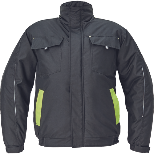 Pánská zimní bunda MAX VIVO - černá / žlutá,