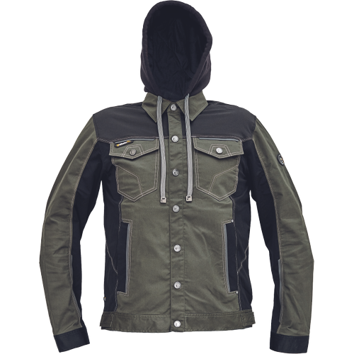 Pracovní bunda s kapucí NEURUM CLS - tm.olivová,