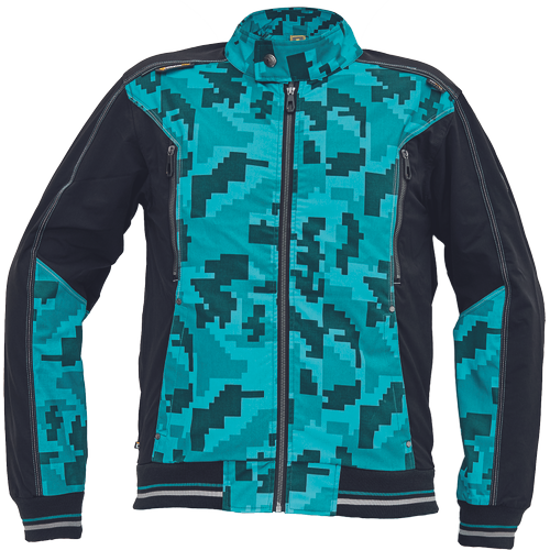 Pracovní bunda NEURUM CAMOU - petrolejová,