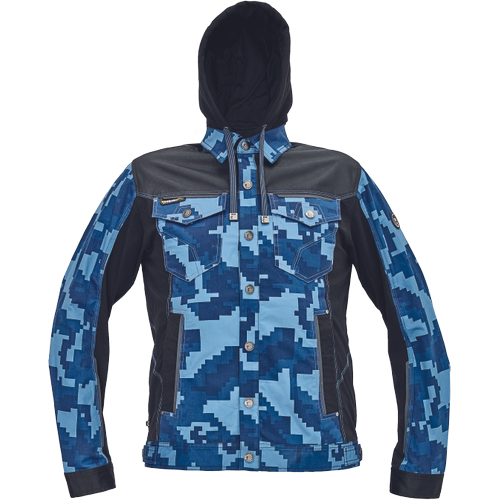 Pracovní bunda s kapucí NEURUM CAMOU - navy,