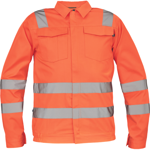 Pracovní reflexní bunda MALAGA HV - oranžová / hv oranžová,