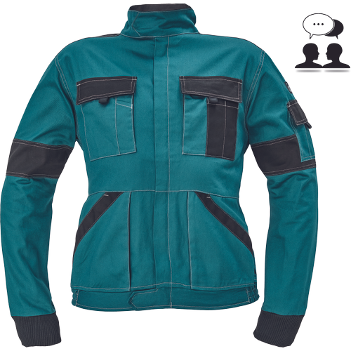 Dámská pracovní bunda MAX SUMMER LADY - zelená / černá,