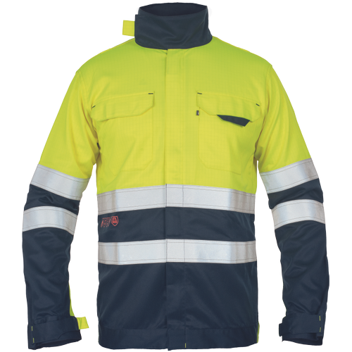 Pracovní reflexní bunda MULTINORM STRING PM HV - žlutá / navy,