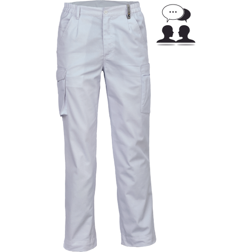 Pracovní kalhoty ALZIRA - bílá,