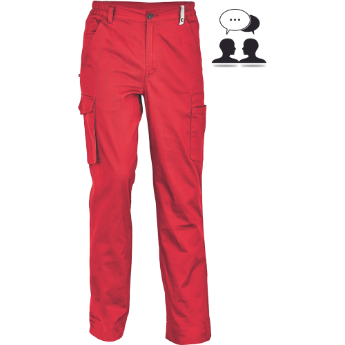 Pracovní kalhoty ALZIRA - červená,