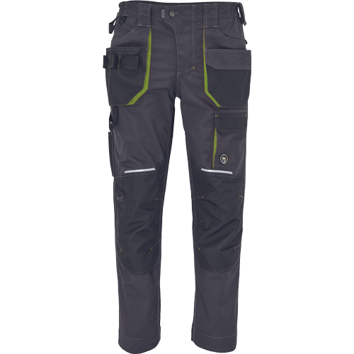 Pracovní kalhoty GREENDALE - antracit / limetková,