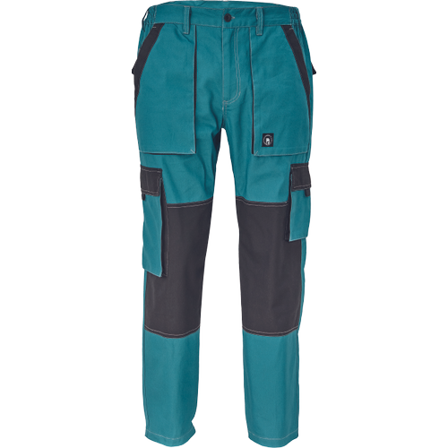 Dámské pracovní kalhoty MAX SUMMER LADY - petrolejová / černá,