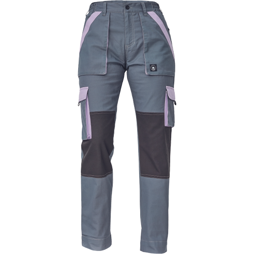 Dámské pracovní kalhoty MAX SUMMER LADY - šedá / sv.fialová,