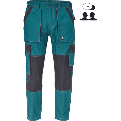 Dámské pracovní kalhoty MAX SUMMER LADY - zelená / černá,