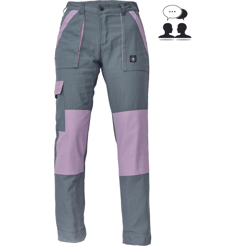 Dámské pracovní kalhoty MAX NEO LADY - šedá / sv.fialová,