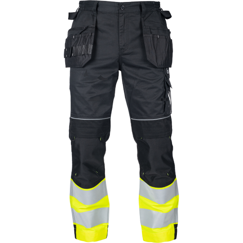 Pracovní kalhoty MAX VIVO FP DW - černá / žlutá,