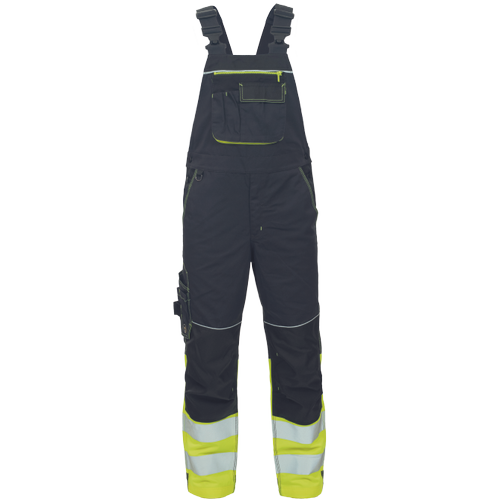 Pracovní reflexní kalhoty s laclem KNOXFIELD HVPS DW - antracit / žlutá,