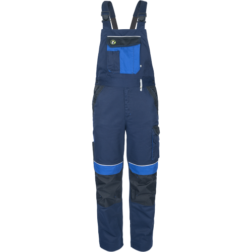 Pracovní kalhoty s laclem MAX ECO STRETCH - modrá,