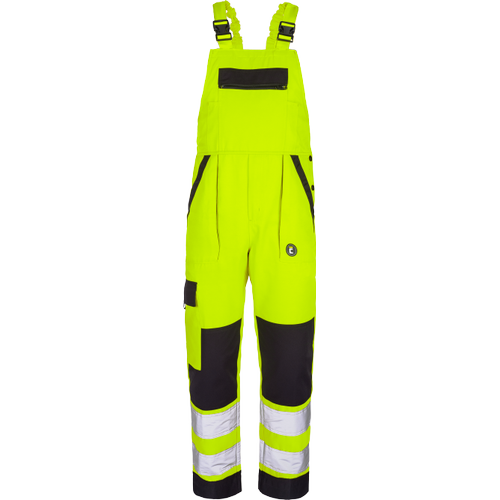Pracovní reflexní kalhoty s laclem MAX NEO HV - žlutá,