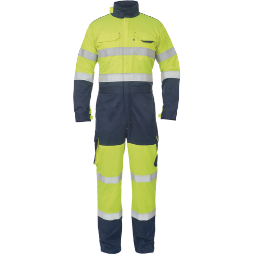 Montérková kombinéza MULTINORM PICK PM HV - žlutá / navy,