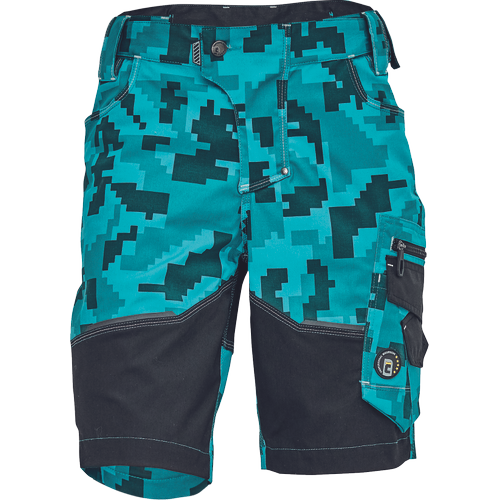 Pracovní kraťasy NEURUM CAMOU - petrolejová,