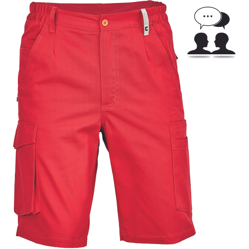 Pracovní kraťasy GIJON - červená,