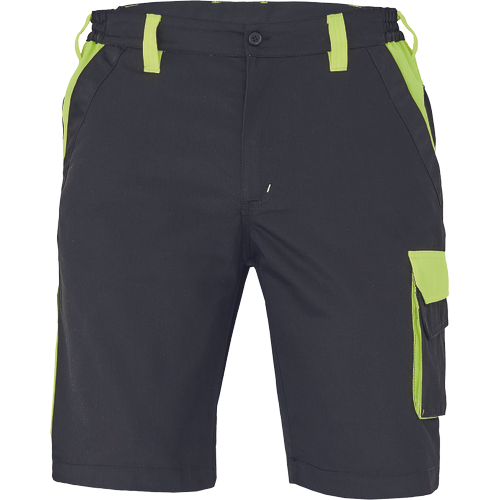 Pracovní kraťasy MAX VIVO - černá / žlutá,