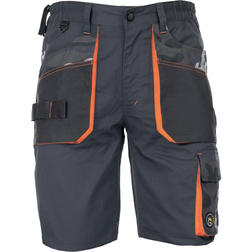 Pracovní kraťasy EMERTON STRETCH - šedá kamufláž / šedá,