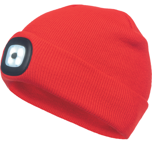 Zimní čepice DEEL LED - červená, 