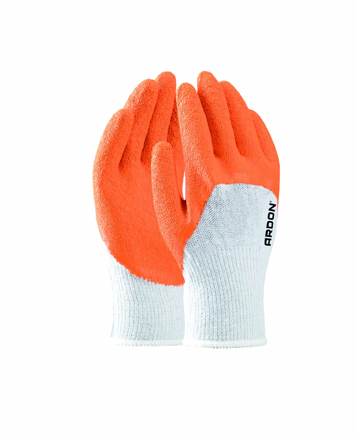 Máčené pracovní rukavice ARDON® DICK KNUCKLE - oranžová,
