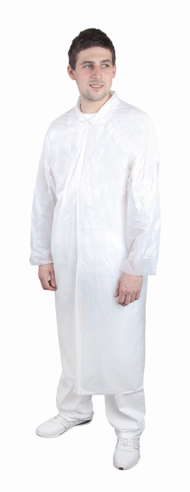 Jednorázový PE plášť ARDON® STEVE, 10 ks - bílá, uni