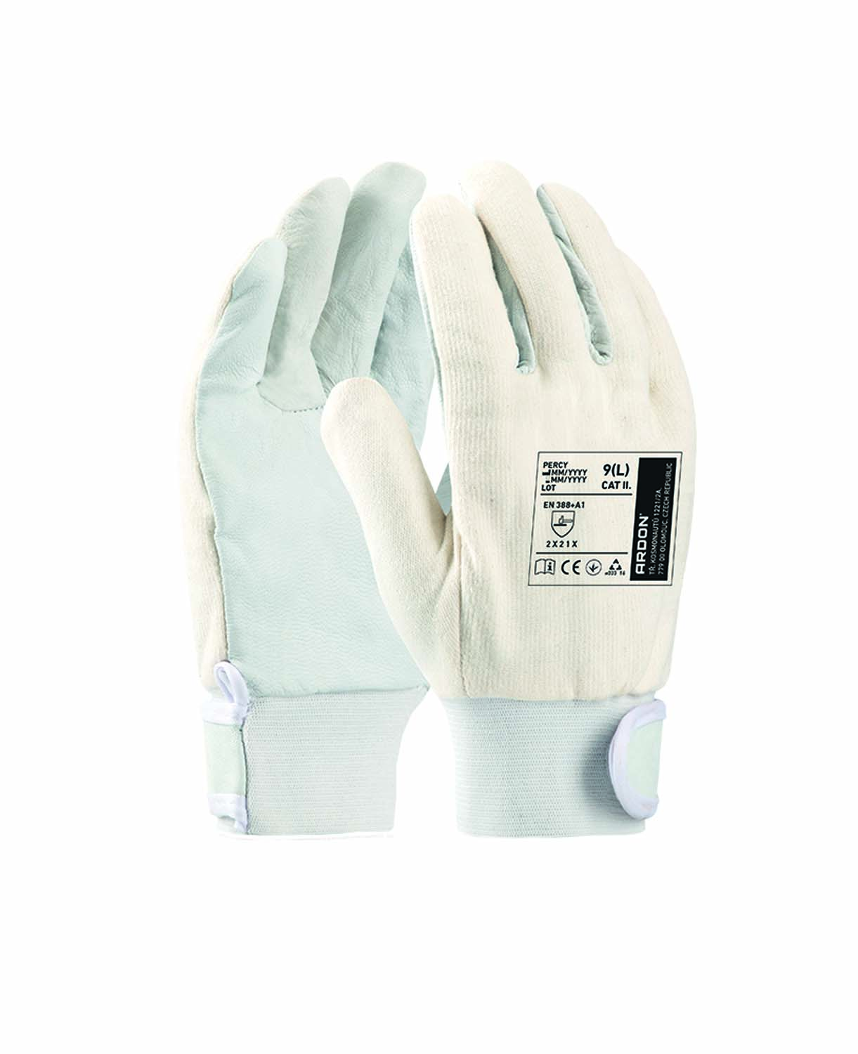 Kombinované pracovní rukavice ARDON® PERCY - šedá,