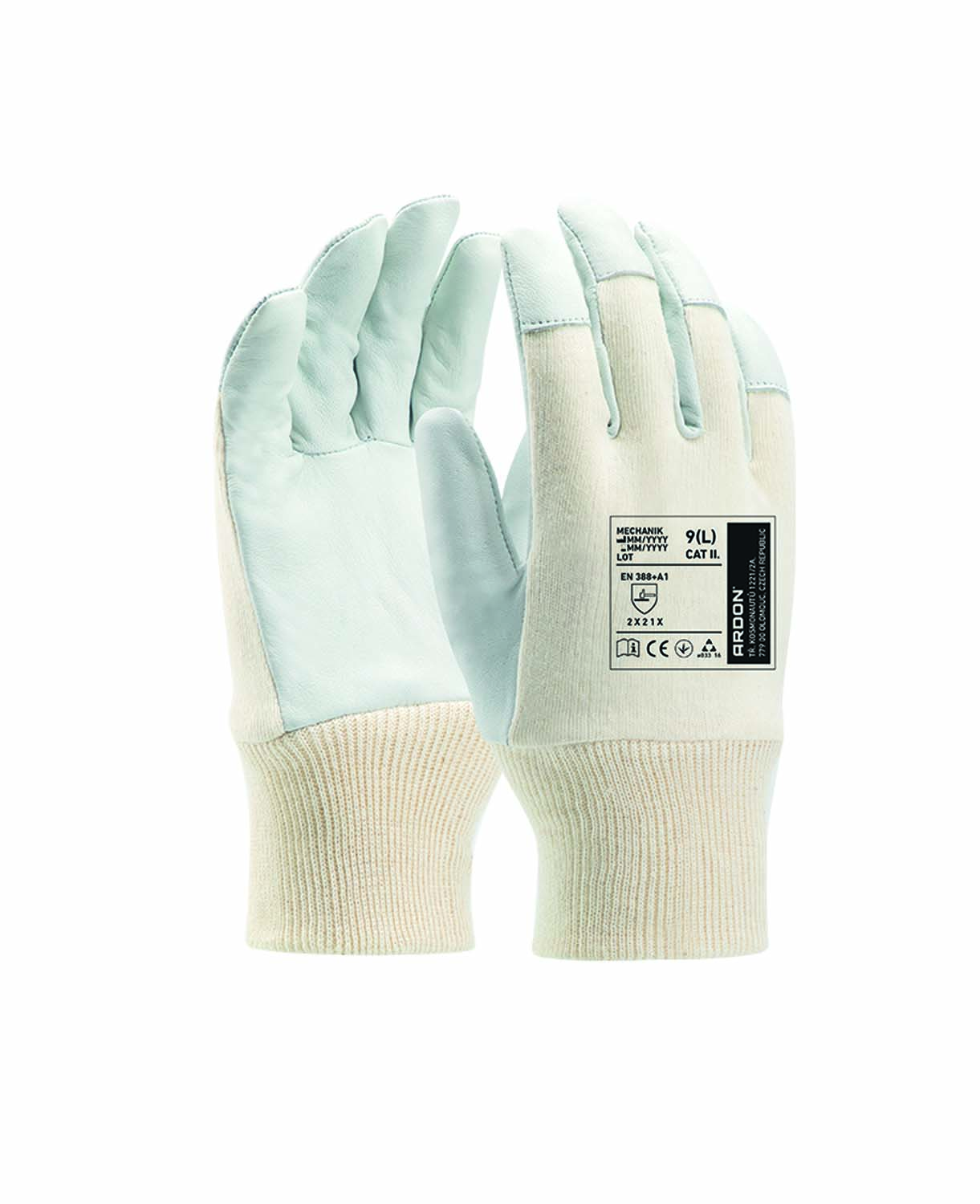 Kombinované pracovní rukavice ARDON® MECHANIK - šedá,