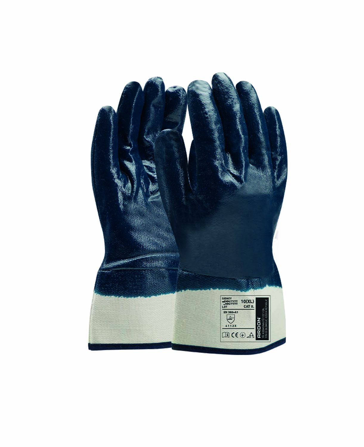 Máčené pracovní rukavice ARDON® SIDNEY - modrá,