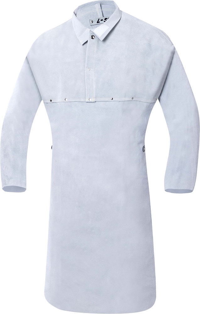 Pracovní halena se zástěrou LUX 60 - šedá,