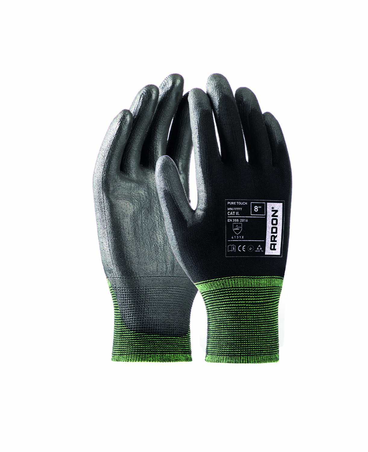 Máčené pracovní rukavice ARDON® PURE TOUCH WHITE