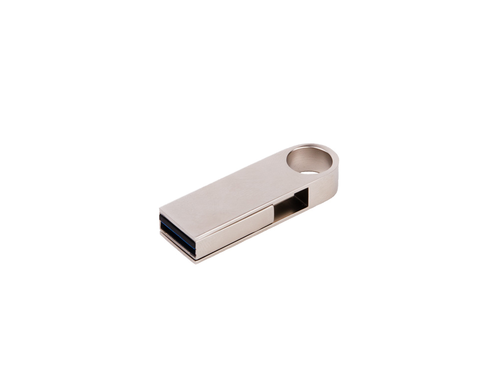 Mini USB flash drive CICERO OTG - dual USB 3.0 Type-C silver